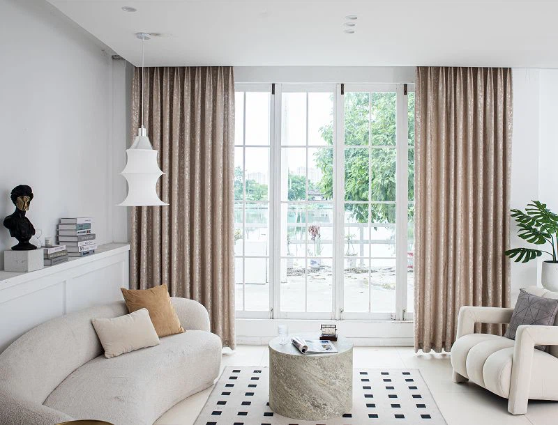 Fabrik Tirai Jacquard Berus