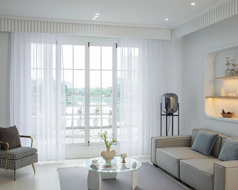 Doli FabricPlain Skrin Tingkap Pepejal